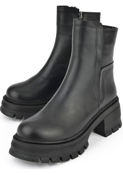 Kadın Deri Bot 143359Z615 Siyah indirimleri
