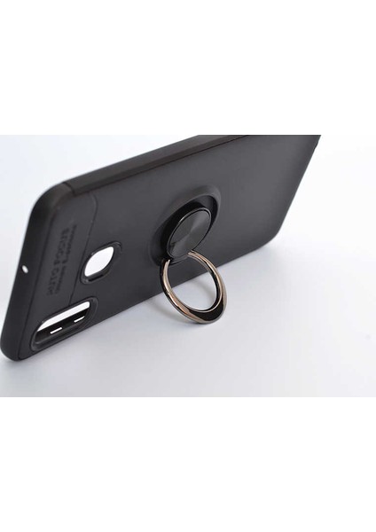 - Samsung Galaxy A30 - Kılıf Yüzüklü Karbon Ravel Silikon Kapak - Siyah-Kırmızı modelleri