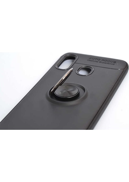 - Samsung Galaxy A30 - Kılıf Yüzüklü Karbon Ravel Silikon Kapak - Siyah-Kırmızı fırsatları