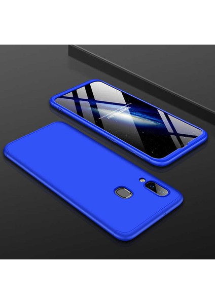 - Samsung Galaxy A20 - Kılıf Parmak izi Yapmayan 3 Parça Ays Kapak - Mavi - T9660 fiyatları