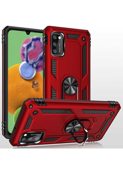 - Samsung Galaxy A41 - Kılıf Yüzüklü Zırh Tank Vega Kapak - Rose Gold - T13647 modelleri