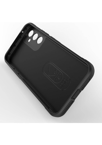 - Samsung Galaxy A34 - Kılıf Esnek TPU Oyuklu Arka Yüzey Tasarımlı Etnik Silikon Kapak - Lacivert - T32593