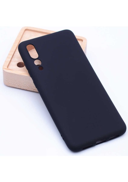 - Huawei P20 Pro - Kılıf Mat Soft Premier Silikon Kapak - Siyah