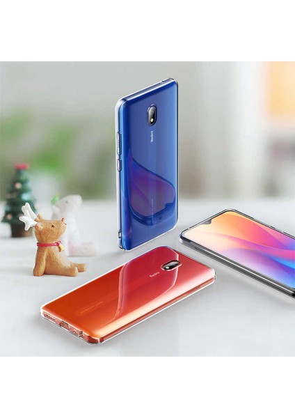 Xiaomi Redmi 8A Kılıf Şeffaf Soft Slim Fitt Süper Silikon Kapak