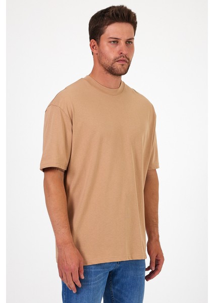 Erkek Bisiklet Yaka Human Baskılı T-Shirt 7027 fiyatları