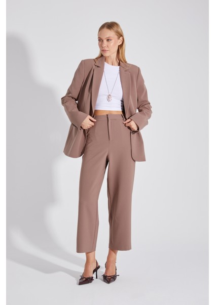 Çift Düğmeli Yırtmaçlı Astarlı Blazer Ceket indirimleri