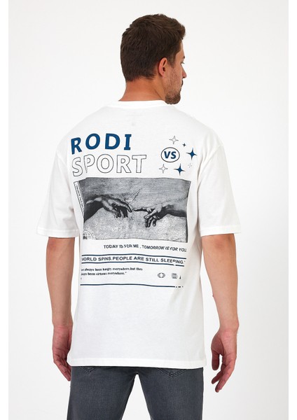 Erkek Bisiklet Yaka Human Baskılı T-Shirt 7027 fırsatları