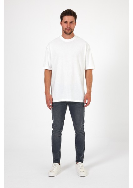 Erkek Bisiklet Yaka Human Baskılı T-Shirt 7027 indirimleri