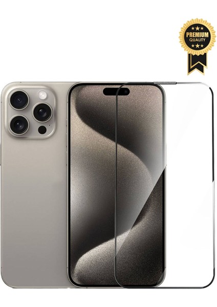 Vip Case Apple iPhone 16 Uyumlu Tam Kaplayan Toz Tutmayan Kutulu Premium Cam Antidust Ekran Koruyucu