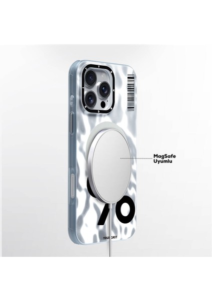 iPhone 16 Pro Max Uyumlu Kılıf Magsafe Şarj Özellikli Youngkit Mathematical Serisi Kapak Gümüş fırsatları