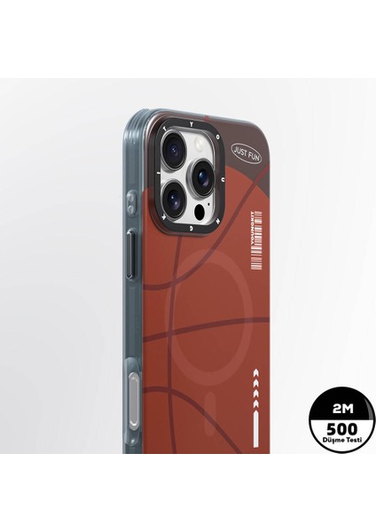 iPhone 16 Pro Uyumlu Kılıf Magsafe Şarj Özellikli Spor Tasarımlı Youngkit Dynamic Serisi Kahverengi modelleri