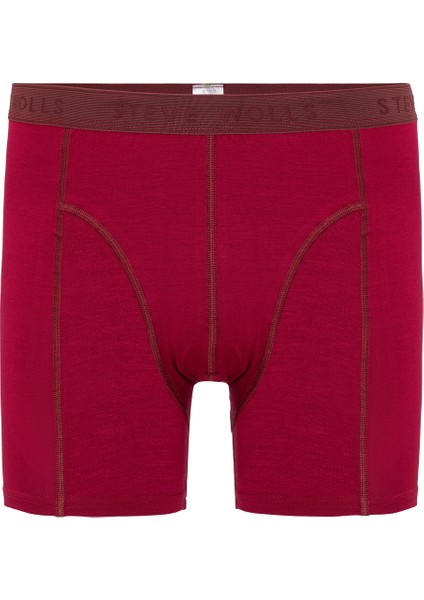 Erkek Bordo Tekli Klasik Bambu Boxer - 25100
