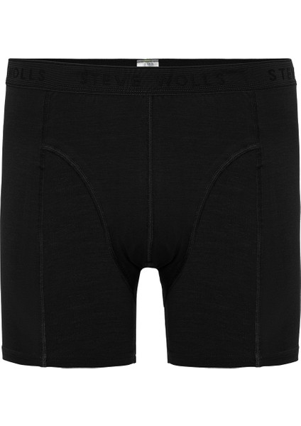 Erkek Siyah Tekli Klasik Bambu Boxer - 25100