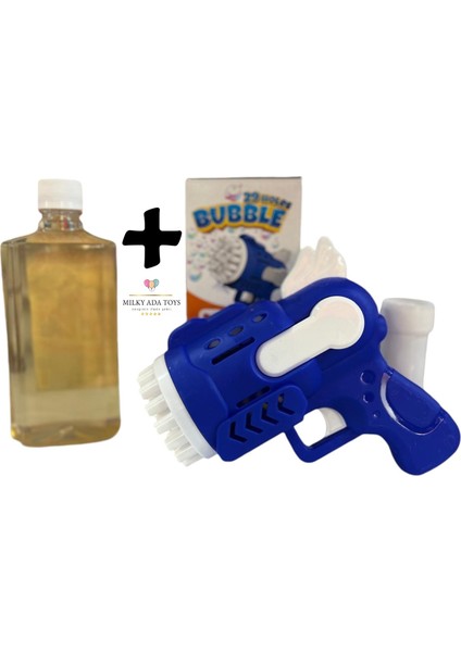 Can Em Pilli Köpük Atan Tabanca Mavi Kırmızı ve Hediye 500ML Köpük Sıvısı + 4 Adet Pil Dahil !!!