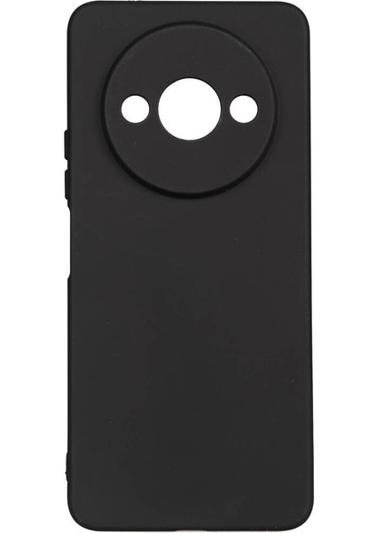 - Xiaomi Redmi A3 4G 2024 - Kılıf Mat Soft Esnek Biye Silikon - Siyah - T32030