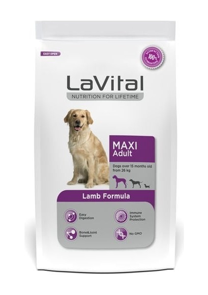Lavital Büyük Irk Kuzulu Yetişkin Köpek Maması 15 kg