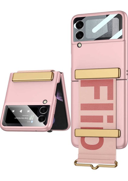 - Samsung Galaxy Z Flip 3 - Kılıf Koruyucu Kılıf Flio Kıpta Kapak - Pembe - T20485