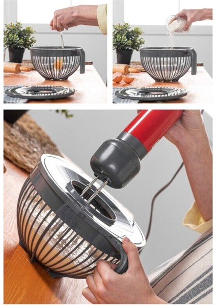 Foly Kapaklı Mikser Kabı 3 Litre