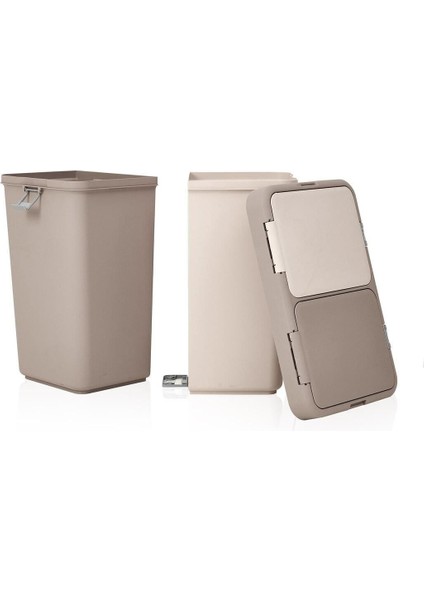 Bej Çamaşır Sepeti - 80 Lt, Plastik, Şık ve Hafif Tasarım indirimleri