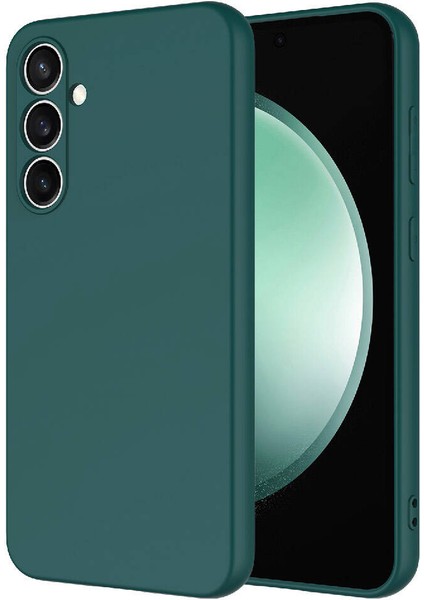 - Samsung Galaxy S23 FE - Kılıf İçi Kadife Koruyucu Mara Lansman Kapak - Koyu Yeşil - T29678