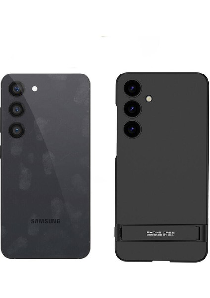 - Samsung Galaxy S24 Plus - Kılıf Kamera Korumalı Dikey Standlı Ays Kapak - Siyah indirimleri
