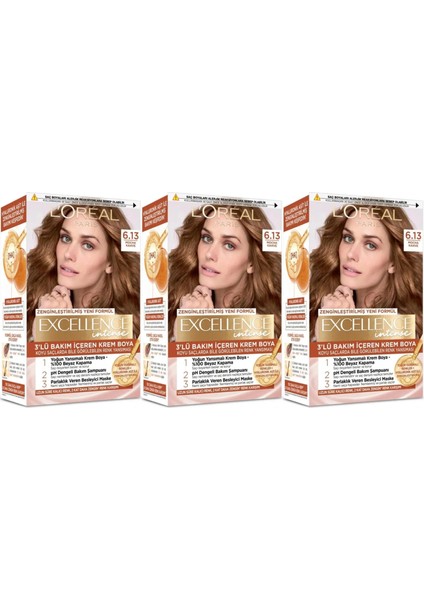 Excellence Saç Boyası 6 - 13 Mocha Kahve x 3 adet