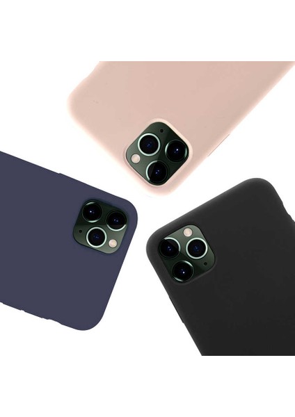 Apple iPhone 11 Pro Kılıf Soft Prüzsüz Renkli Silk Silikon Kırmızı