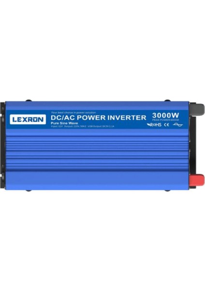 12V Volt-3000W Watt Tam Sinus Inverter (220V Çevirici)