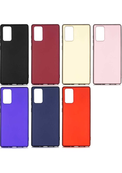 noktaks - Samsung Galaxy Note 20 - Kılıf Mat Soft Premier Silikon Kapak - Rose Gold - T14220 modelleri