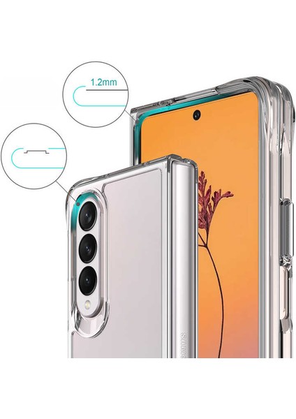 - Samsung Galaxy Z Fold 4 - Kılıf Sert Şeffaf Pürüzsüz Vonn Kapak - T24768 indirimleri