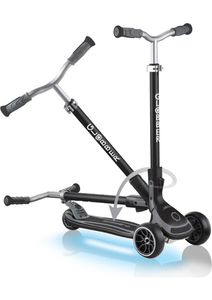 Ultimum Işıklı Scooter - Siyah