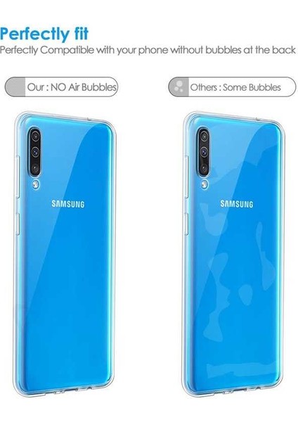 Samsung Galaxy A70 Kılıf Şeffaf Soft Slim Fitt Süper Silikon Kapak