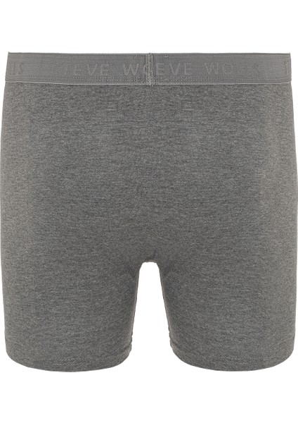 Erkek Gri 3’lü Uzun Paça Bambu Boxer - 25201