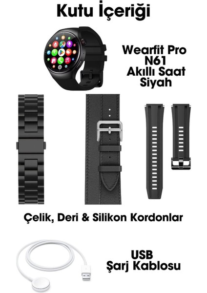 N61 Akıllı Saat 45MM Amoled Ekran Akıllı Kol Saati