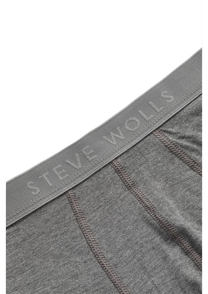 Erkek Gri 3’lü Uzun Paça Bambu Boxer - 25201 fırsatları