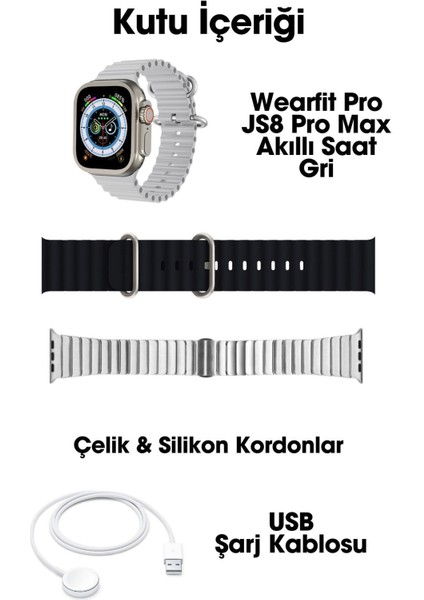 Js8 Pro Max Akıllı Saat 49MM Amoled Ekran Akıllı Kol Saati