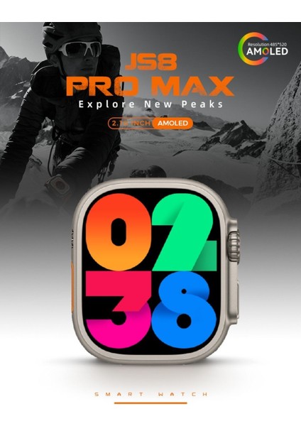 Js8 Pro Max Akıllı Saat 49MM Amoled Ekran Akıllı Kol Saati