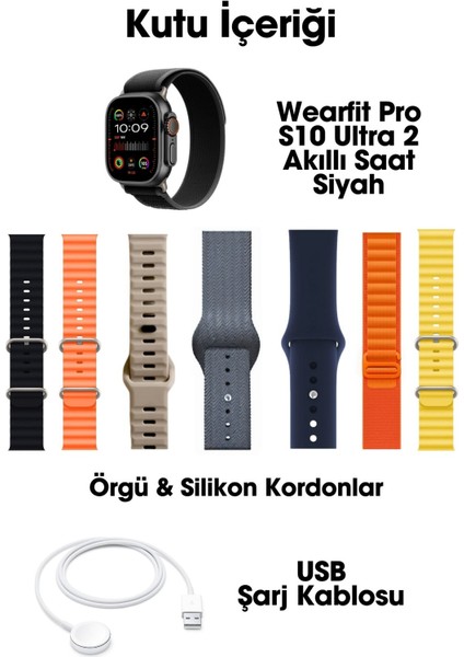 S10 Ultra 2 Akıllı Saat 7 Kordonlu 49MM Miniled Ekran Akıllı Kol Saati