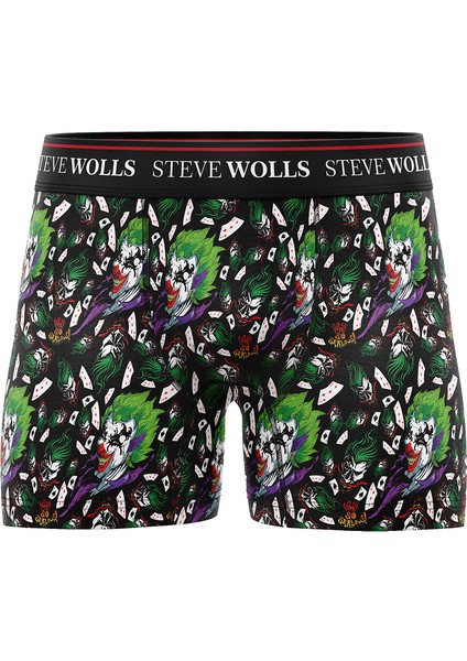Erkek Joker Desenli Tekli Dijital Baskı Boxer - 1024