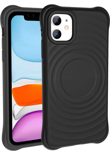 Apple iPhone 11 - Kılıf Magsafe Şarj Özellikli Airbagli Mat Görünümlü Hepi Kapak - Mavi Açık fiyatları