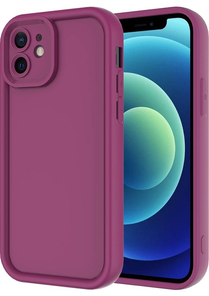 Apple iPhone 12 Kılıf Kamera Korumalı Ananas Kapak - Koyu Yeşil
