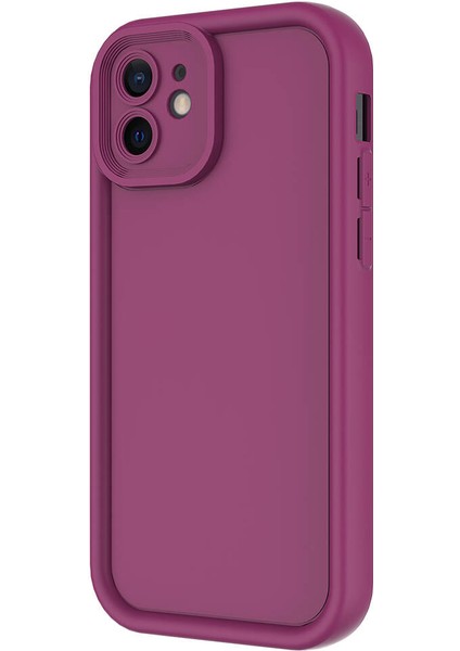 Apple iPhone 12 Kılıf Kamera Korumalı Ananas Kapak - Koyu Yeşil