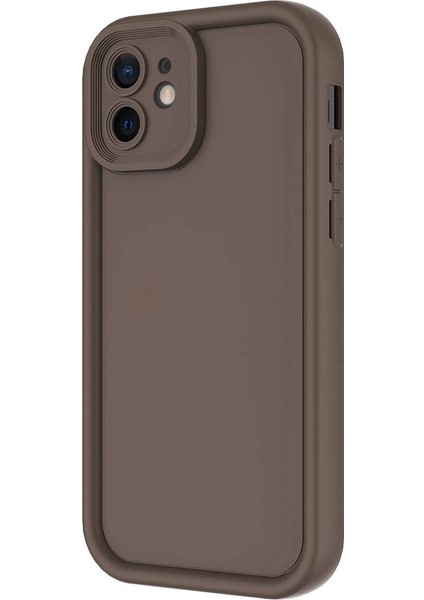 Apple iPhone 12 Kılıf Kamera Korumalı Ananas Kapak - Koyu Yeşil