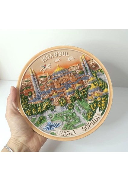 Istanbul Seramik Tabak Ayasofya Cami Duvar Masa Süsü Dekor 17099 fiyatları