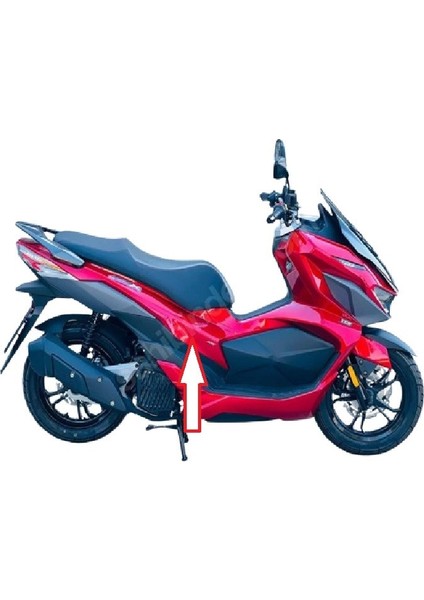 Jet X 125 Arka Yan Panel Sağ Antrasit Gri Orijinal