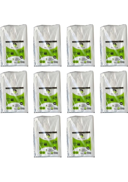 Şeffaf Naylon 5'lik 30 x 52 cm Bakkaliye Poşeti Torbası - 10 Kg. -Ort. 850 Adet - 10 Paket