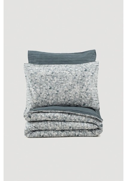 Minimal Molly Antrasit %100 Pamuk Çift Kişilik Lastik Çarşaflı Nevresim Takımı modelleri