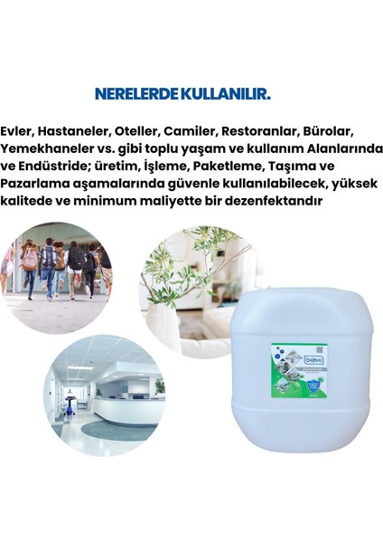 Bioxi® Ortam ve Yer-Yüzey Dezenfektanı 30 lt