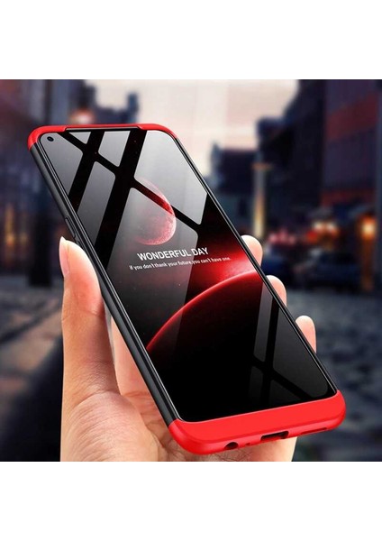 - Realme 7 Pro - Kılıf Parmak izi Yapmayan 3 Parça Ays Kapak - Kırmızı - T15431 indirimleri