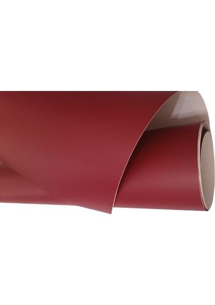 Mat Bordo Renk Dayanıklı Araç Motor Mobilya Beyaz Eşya Kaplama Folyosu 126Cm X 20Cm